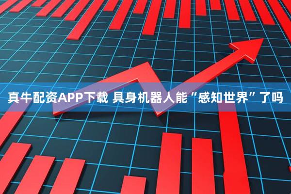 真牛配资APP下载 具身机器人能“感知世界”了吗